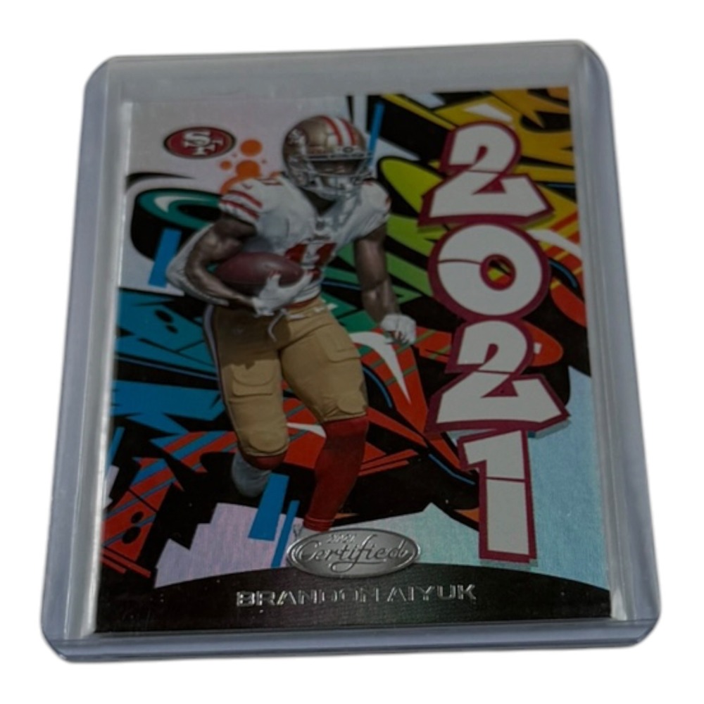 2021 Panini Certified Brandon Aiyuk San Francisco 49ers Card No 2021-13 Graffiti